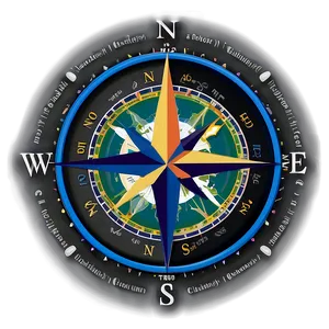 Compass Rose With Latitude Lines Png 75 PNG image