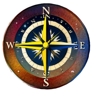 Compass Rose With North Star Png 05252024 PNG image