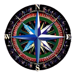 Compass Rose With North Star Png 74 PNG image
