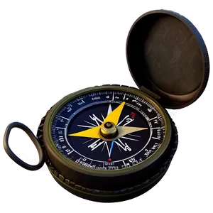 Compass With Hiking Gear Png Wof91 PNG image