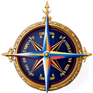 Compass With Star Design Png Hxo PNG image