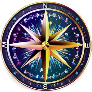 Compass With Star Design Png Tdn92 PNG image