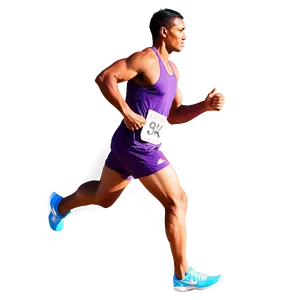 Competitive Runner Male Png Gfq86 PNG image