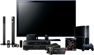 Complete Home Theater Setup PNG