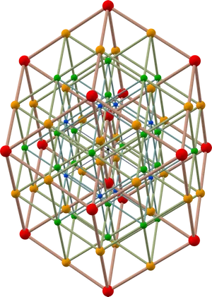 Complex Crystal Lattice Structure PNG image