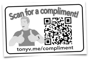 Compliment Q R Code Promotion PNG image