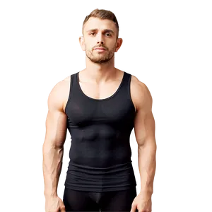 Compression Black Tank Top PNG Ilb