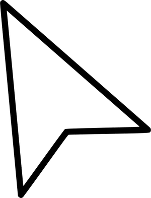 Computer Cursor Outline Graphic PNG