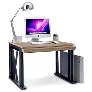 Computer Desk Mockup PNG Nvn