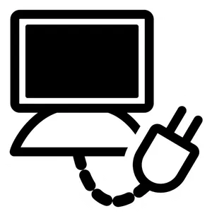 Computer Energy Conservation Icon PNG image