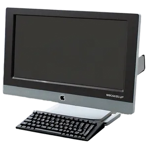 Computer Mockup With Stand PNG 92