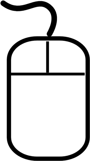Computer Mouse Icon Simple PNG image