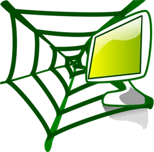 Computer Screen Caughtin Web
