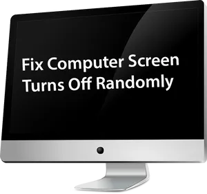 Computer Screen Troubleshooting Guide PNG image