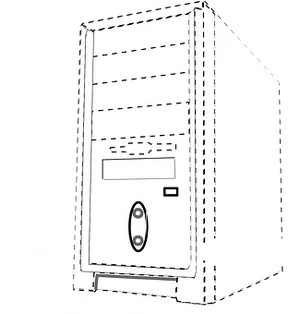 Computer Tower Line Art