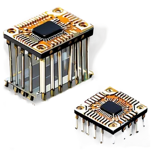 Computing Microchip Circuit PNG 06282024 PNG