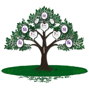 Conceptual Family Reunion Tree PNG Cmv20 PNG