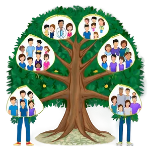 Conceptual Family Reunion Tree PNG Ugu32 PNG