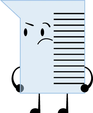 Concerned Paper Character Illustration