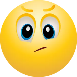 Concerned Yellow Emoticon.png PNG image