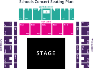 Concert Seating Plan Graphic PNG image