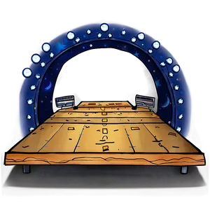 Concert Stage Under Stars PNG 06262024