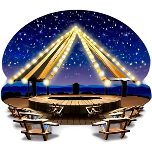 Concert Stage Under Stars Png 45 PNG image