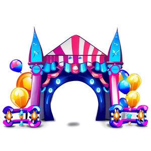 Concert Stage With Balloons Png 52 PNG image