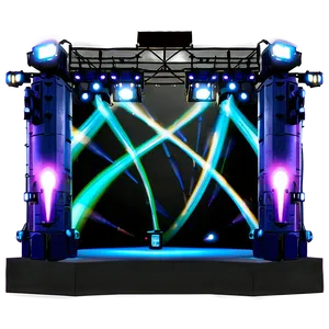 Concert Stage With Lasers Png 06262024 PNG image