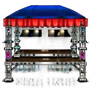 Concert Stage With Ramps PNG Pld51 PNG