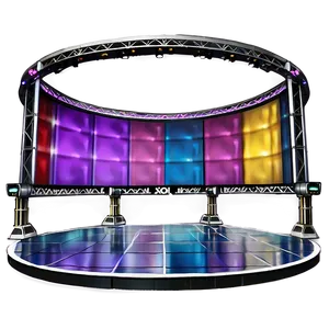 Concert Stage With Video Wall PNG Gan9 PNG