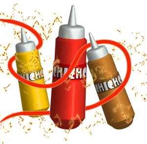 Condiment Squeeze Bottles Artistic Design