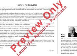 Conductor Notes Music Sheet Mike Lewis PNG image