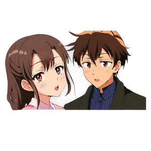 Confession Scene Anime Blush Png Kwo PNG image