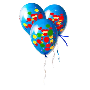 Confetti Balloons PNG 05042024