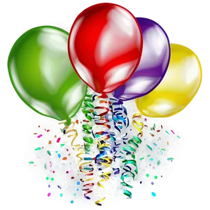 Confetti Balloons PNG Joe