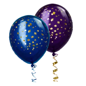 Confetti Balloons PNG Nvr