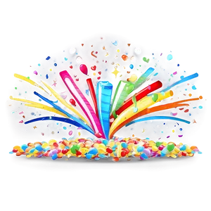 Confetti Blast Celebration PNG Nbw