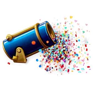 Confetti Cannon D PNG image