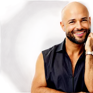 Confident Bald Man PNG 94
