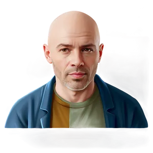 Confident Bald Man PNG Qjn68 PNG