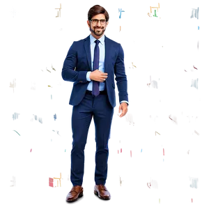Confident Businessman Cartoon PNG Nwm69 PNG