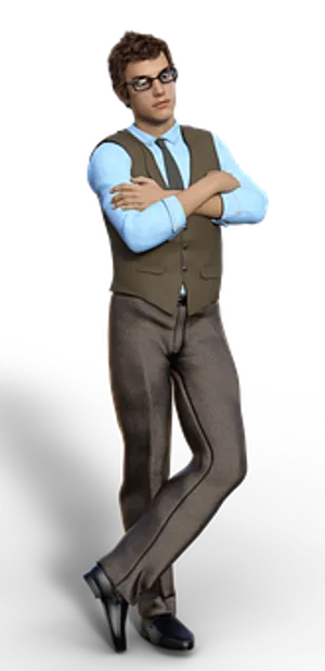 Confident Businessman Crossed Arms
