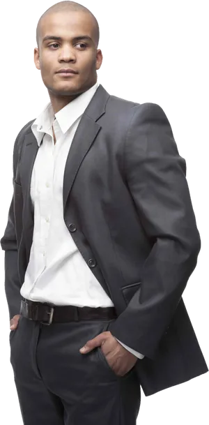 Confident Businessman Portrait PNG image