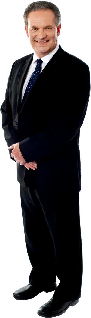Confident Businessman Standing PNG image