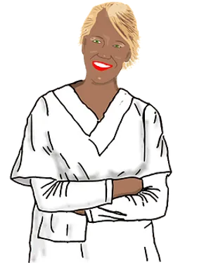 Confident Businesswoman Illustration