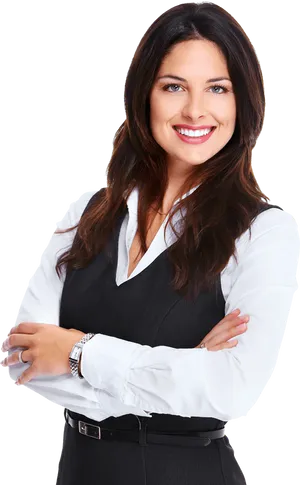 Confident Businesswoman Portrait PNG image