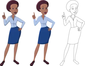 Confident Businesswoman Poses