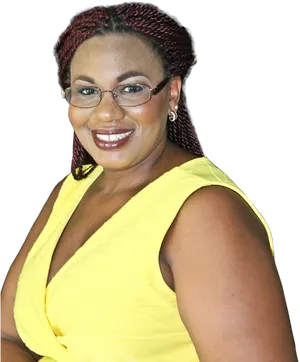 Confident Businesswoman Smiling PNG image