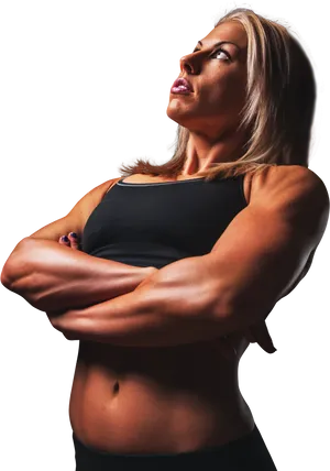 Confident Female Fitness Model